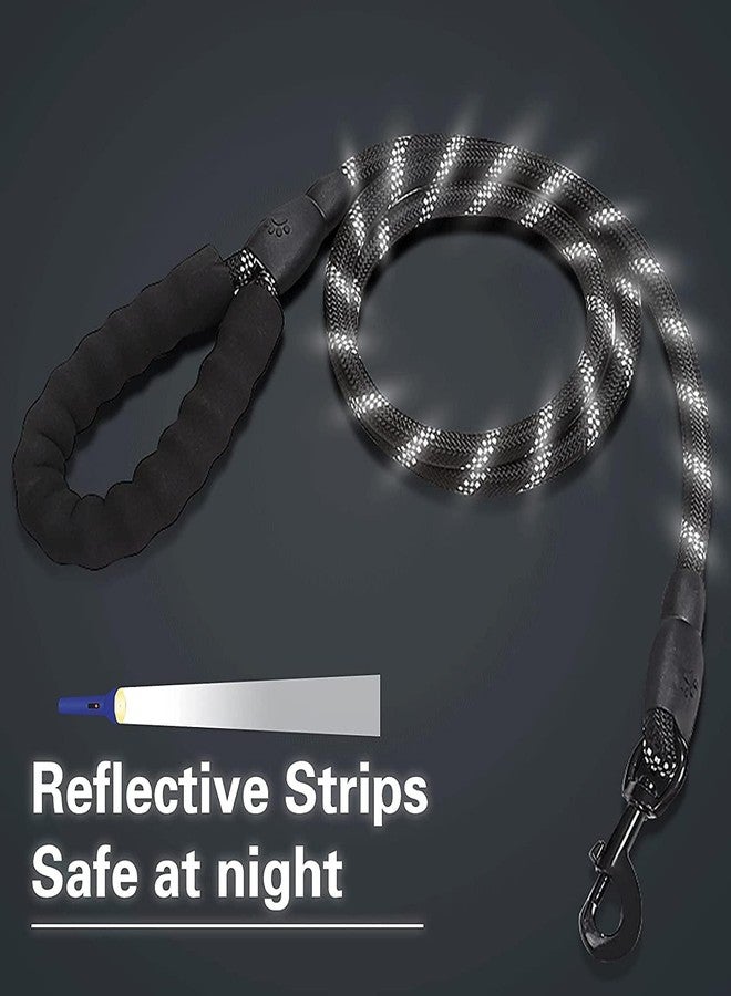 CHEENNY Dog Leash 4FT Nylon Rope Cord Training Pet Walking Leashes for Medium Sized Pet Thick Reflective Heavy Duty Rope with Anti Slip Padded Cord for Dogs, Cats and Pets with Strong Hook(Multicolor) - Image 4